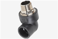 HDPE Brass 90° Male Elbow